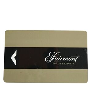 Fairmont Resort Key Card Room Key Memorabilia Logo View  Luxury Vacation